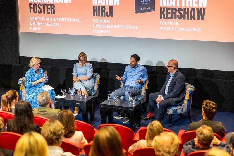 SuperSkills Rahim Hirji Oystercatchers panel discussion on screen