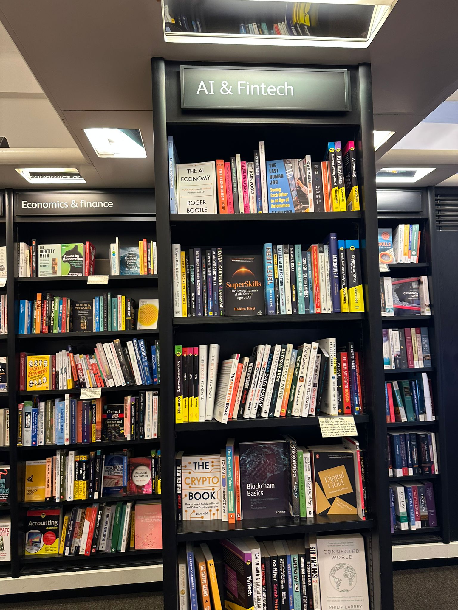 SuperSkills on the shelf at Foyles